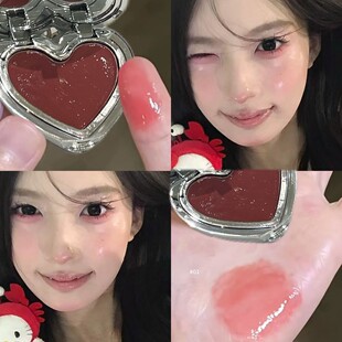 心潮薄绒云彩腮红膏自然提亮显气色韩系显嫩多用水光膏HERORANGE