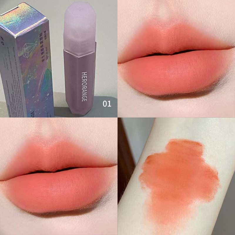 原生裸感柔雾唇釉丝绒哑光雾面唇泥持妆显色显白口红泥HERORANGE
