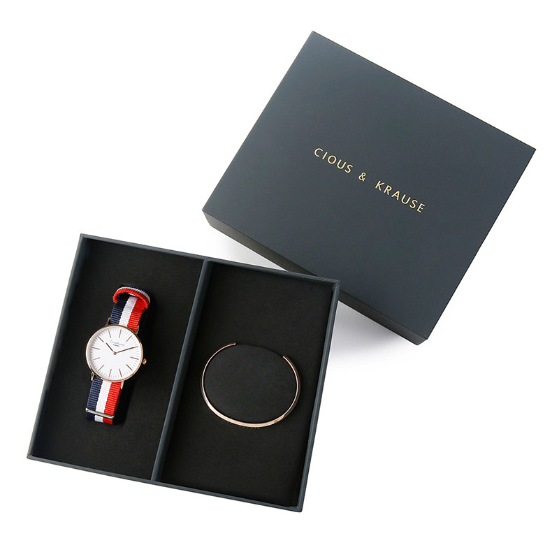【云央严选】英国ck时尚礼盒套装手表两件套9133763301