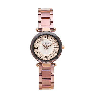 合金满钻女士石英表新品