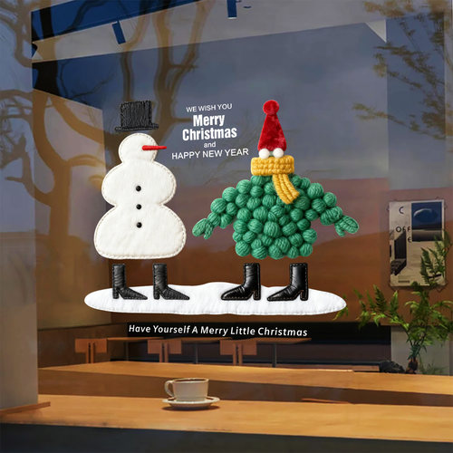 卡通装饰圣诞节雪人创意布艺
