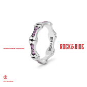 男女款 925银送礼 自由粉红怀抱戒指 未来乐园新款 新品 ROCKRIDE