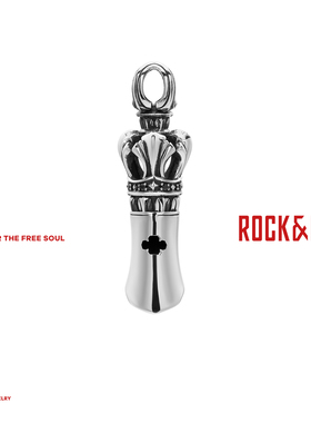 [新年礼物]ROCKRIDE 皇冠哨响吊坠 项链925银口哨情侣明星同款