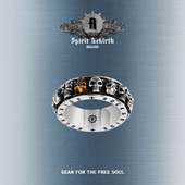 925纯银男士 ROCKRIDE 重生骷髅转运戒指 小众复古银饰礼物送男友