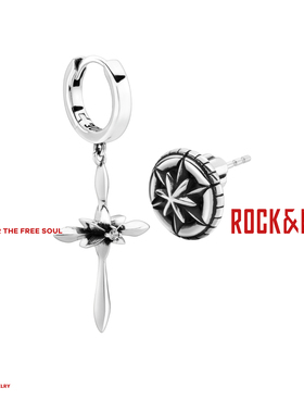 [新年礼物]ROCKRIDE自由希冀之星耳坠 浩瀚星芒耳钉新款925银男女