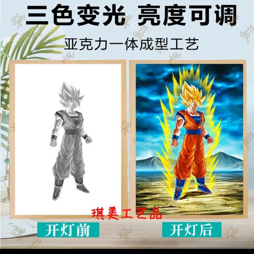 悟空灯光画悟空贝吉塔送男友