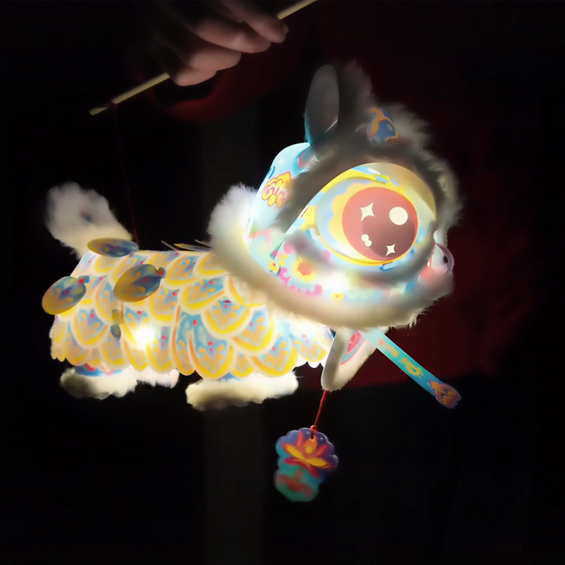 新春马年瑞宝醒狮灯笼手工DIY材料幼儿园古风花灯舞狮手提玩偶,节庆用品/礼品,灯笼,淘宝优惠券,粉丝福利购,淘宝优惠卷