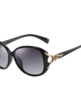 近视偏光圆脸可配带有度数太阳镜