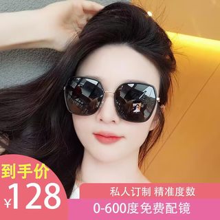 近视墨镜女2023新款带有度数太阳眼镜防紫外线开车专用大脸显瘦潮