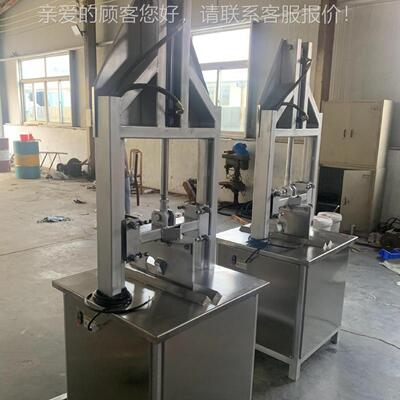 留脑批半式压液脚猪踏劈头机 生猪头砍半机 母猪头分半设备