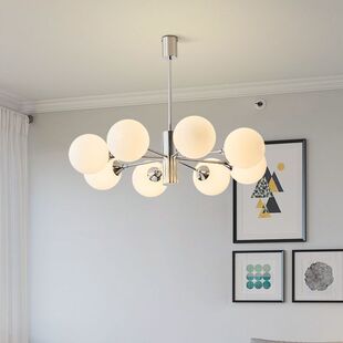 奶油风客厅吊灯现代简约主卧室创意中古包豪斯魔豆餐厅灯具侘寂风