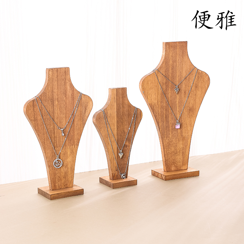 便雅创意花瓶项链展示架吊坠饰品挂架项链橱窗陈列道具架子项链架