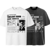 Erole「原创正版 」310g高克重小领口vintage印花短袖 cleanfitT恤