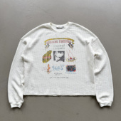 Erole 印花套头卫衣 华夫格数码 怪奇物语 粗纹编织