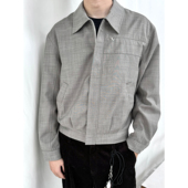 短款 Erole 24aw羊毛精纺细纹活页打褶雅感西装 夹克cleanfit外套