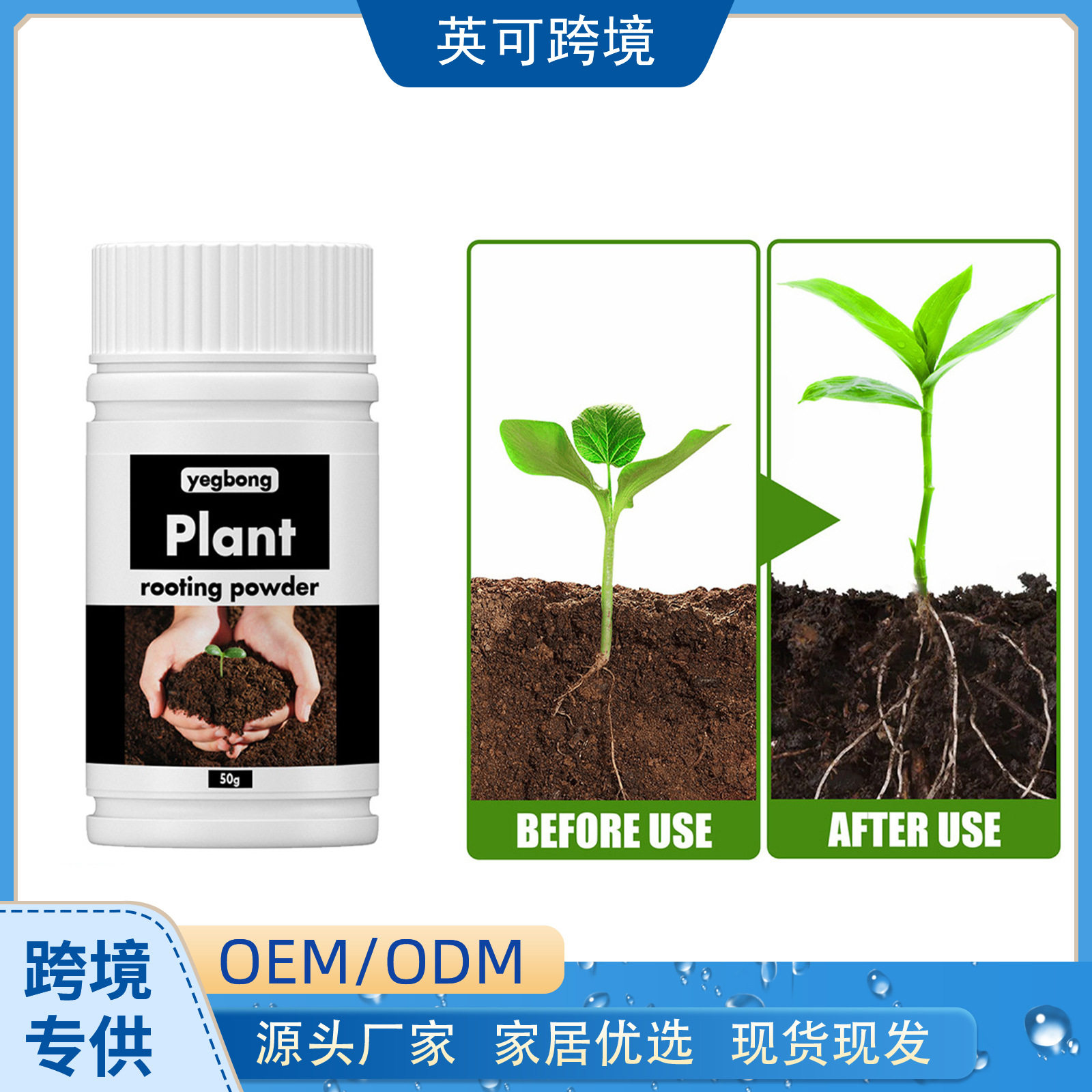 yegbong 生根粉 扦插用植物发根通用移栽树木果树发根根系营养粉