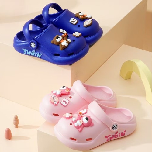 儿童洞洞鞋卡通厚底拖鞋