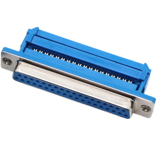 汇君DB9免焊接头九针串口15针DB25/37免焊压线式排线接头公头母头