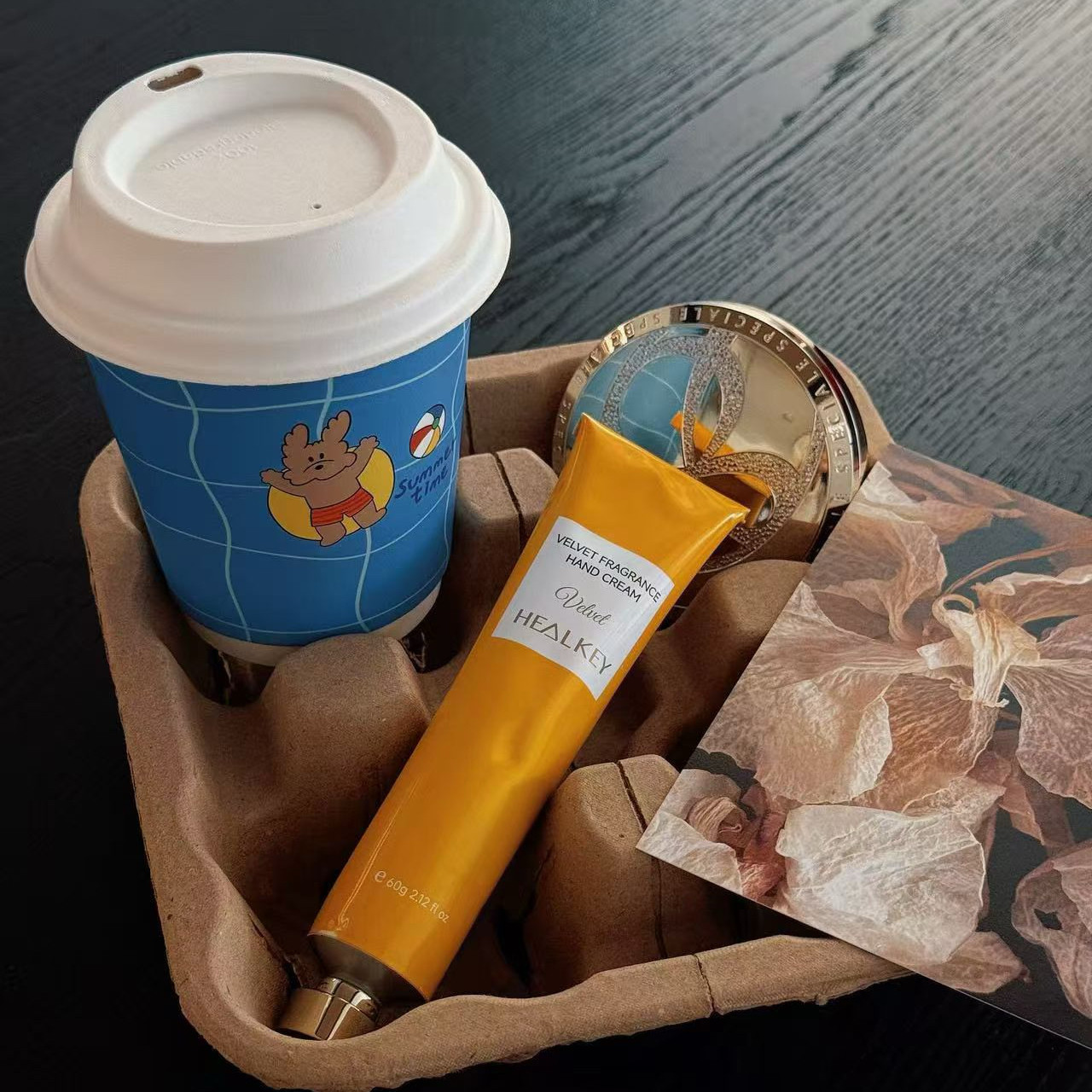 Yamii新品手霜HEALKEY丝绒香氛护手霜滋润保湿补水防干裂手部精华