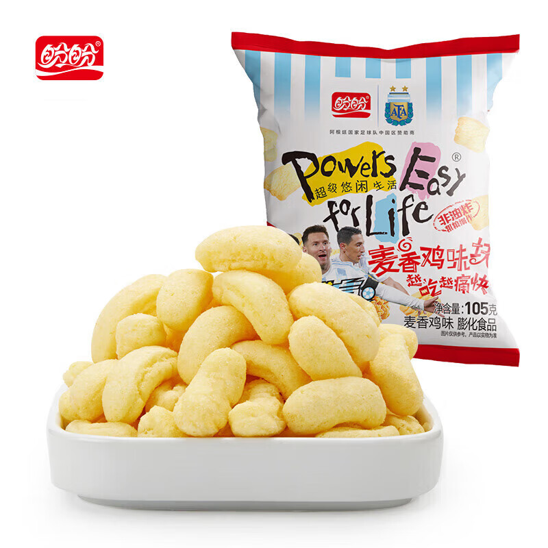 盼盼非油炸麦香鸡味块膨化