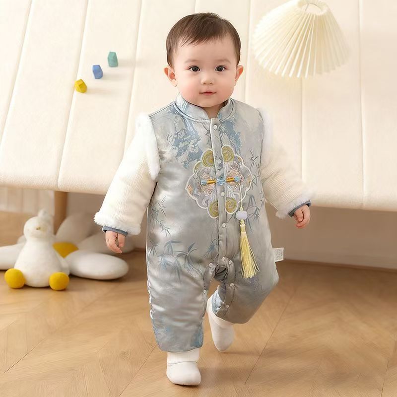 宝宝中式哈衣，颜值质感双在线