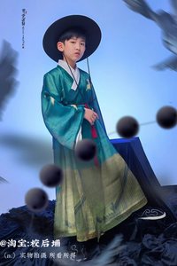 明制儿童古装书生国风汉服男童徽宗高级古典武侠瑞鹤帅气男孩广袖