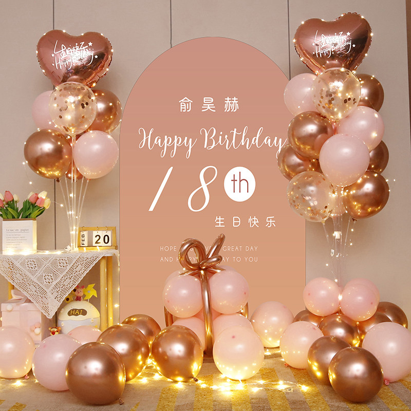 兆艺汇生日气球海报定制套餐