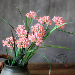 干花花枝美女樱仿真美女樱绿植花束干花配花插花装饰卧室桌面摆件