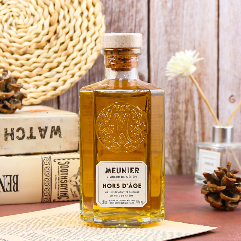 【原瓶进口】法国阿尔卑斯山植物苦艾 穆尼耶陈年苦艾利口酒500ml