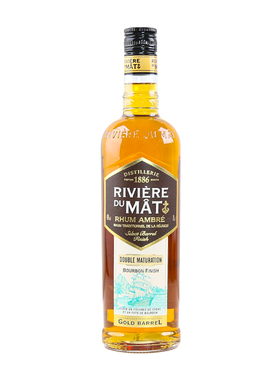 桅杆河朗姆酒波本琥珀朗姆酒法国原装进口洋酒鸡尾酒基酒白朗姆酒