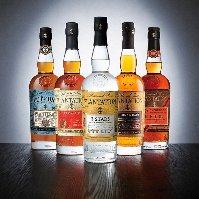 蔗园三星菠萝味传统黑朗姆酒