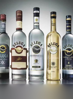 白鲸Beluga【原瓶进口】黑山共和国金银鲟鱼伏特加洋酒庆典礼盒