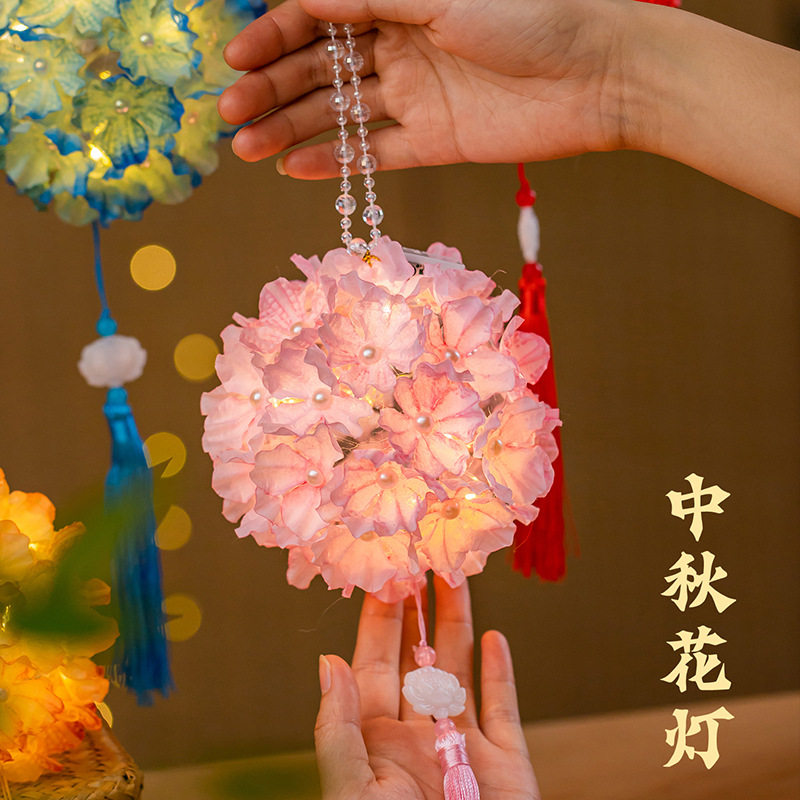 新年元宵灯儿童手提古风绣球花灯儿童手工diy材料包挂饰发光灯笼,节庆用品/礼品,花灯,淘宝优惠券,粉丝福利购,淘宝优惠卷
