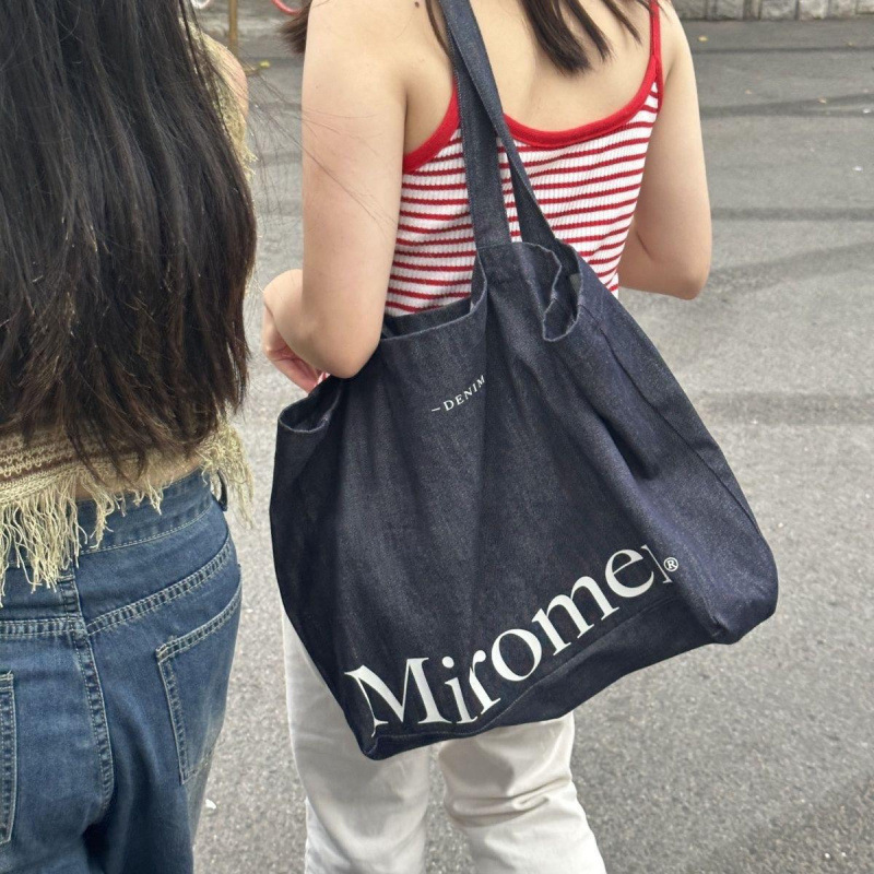 帆布包简单大方2025Miroment慵懒生活大容量袋子休闲牛仔布袋单肩