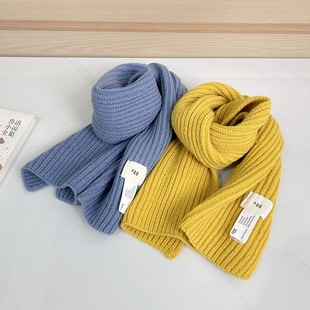 2025韩系氛围感款 ins潮针织洞洞围巾女冬 小众egg纯色交叉毛线时尚