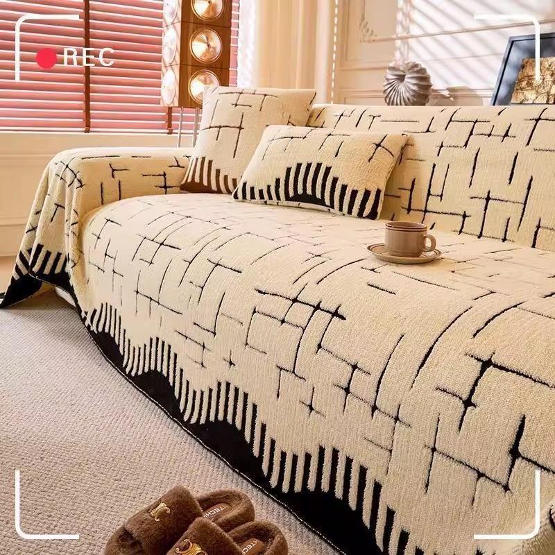 2025年沙发套罩网红加厚毛绒防滑秋冬沙发靠背大靠垫不塌陷加厚