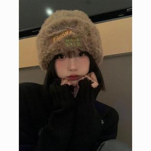 太阳帽子女款2025新款韩版渔夫帽秋冬显脸小盆帽简约百搭素颜