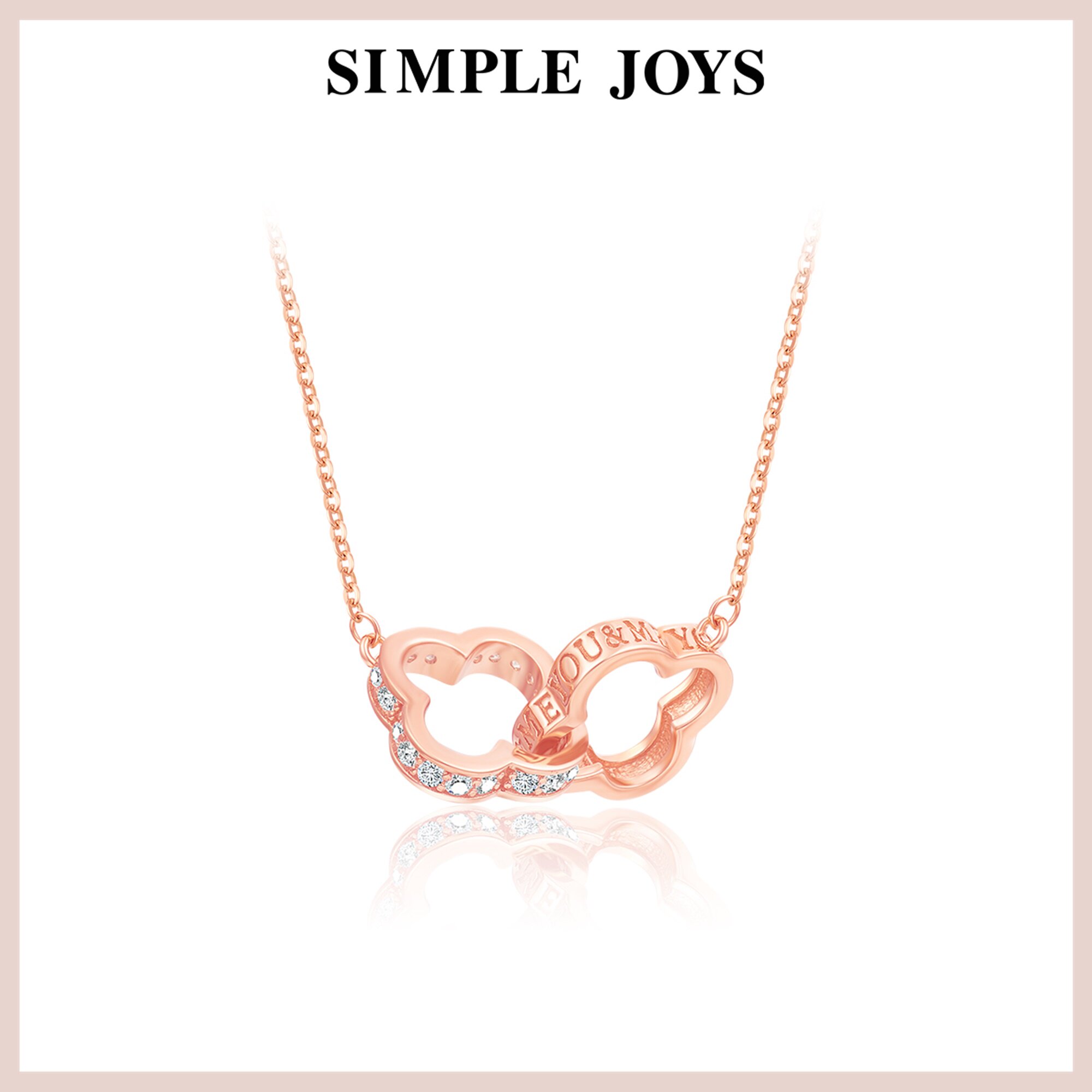 SIMPLEJOYS幸运四叶草双环项链