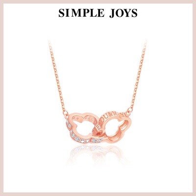 SIMPLEJOYS幸运四叶草双环项链