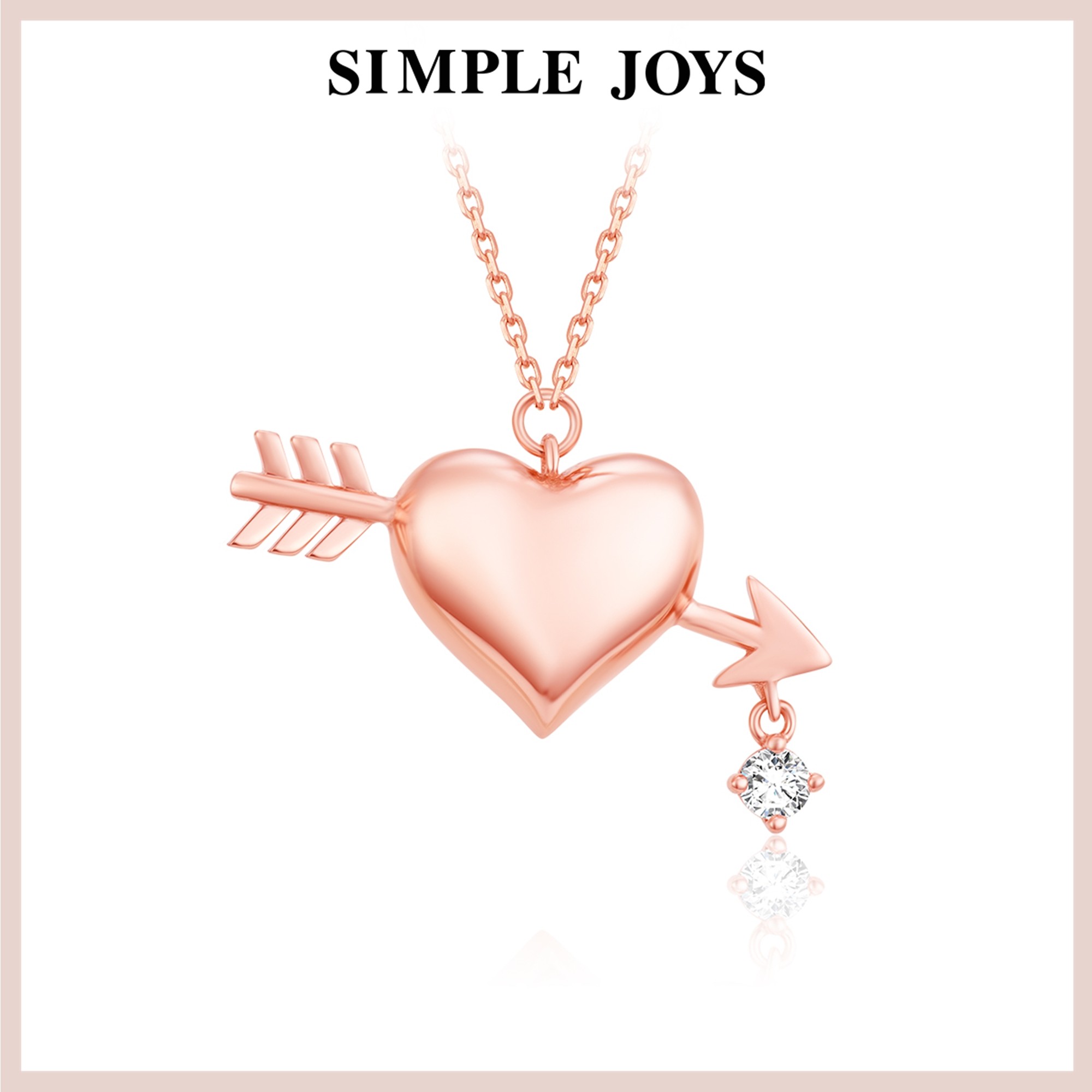 SIMPLEJOYS丘比特之箭爱心项链