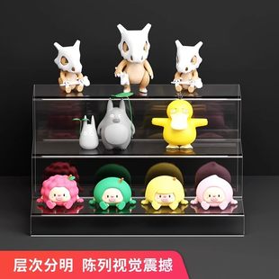 アクリルはしごディスプレイラック三層はしご収納ラックシューズサポートシューズラックステップタイプ透明アクリルディスプレイラック