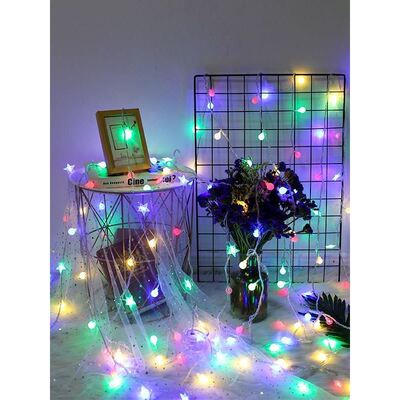 Led lights romantic bedroom decorating light string of stars