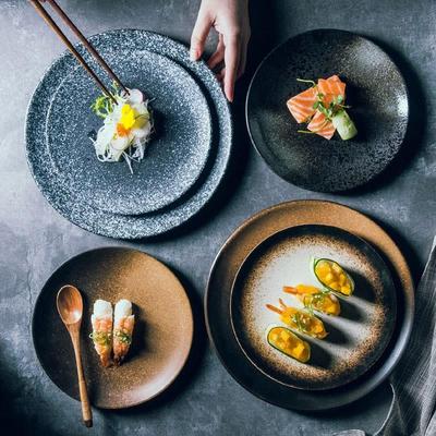 japanese ceramic plates dish tray disc tableware set