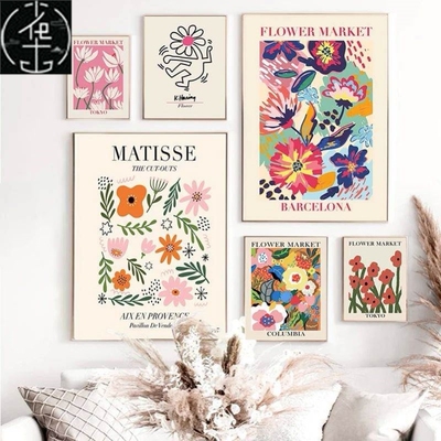 Matisse Poster Abstract  Painting Keith Wall Art Flower Mark