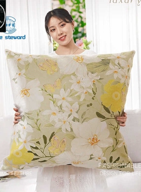 超大号复古沙发靠背靠垫枕芯抱枕飘窗靠枕 cushion cover pillow