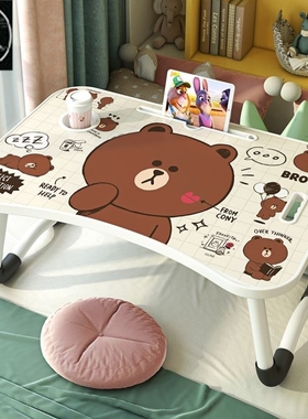 Small table on the bed, folding dormitory computer table电脑