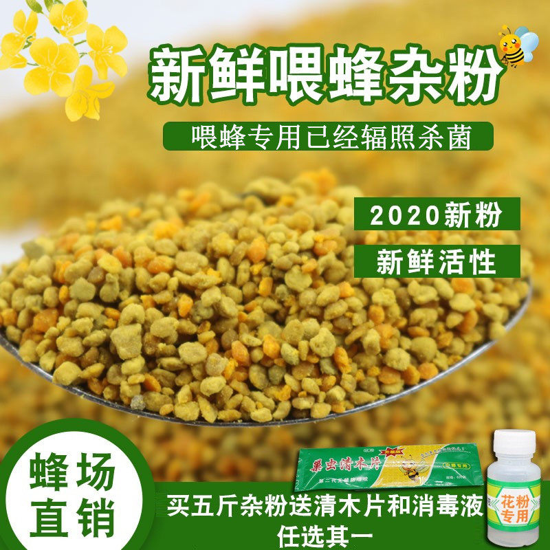 油菜杂花粉2025新养蜂喂蜂花粉蜂用天然花粉颗粒蜂粮喂蜂蜜蜂饲料