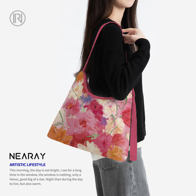 尼睿油画艺术百搭帆布包