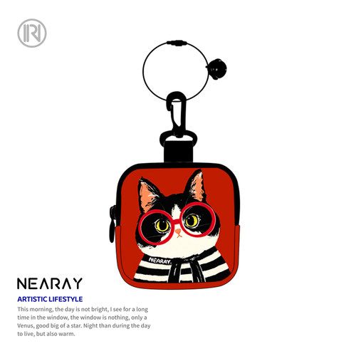 尼睿可爱卡通小猫零钱包