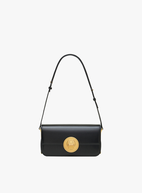 PECO易拉罐法棍包黑色斜挎豆腐包时尚复古单肩高级感腋下小方包